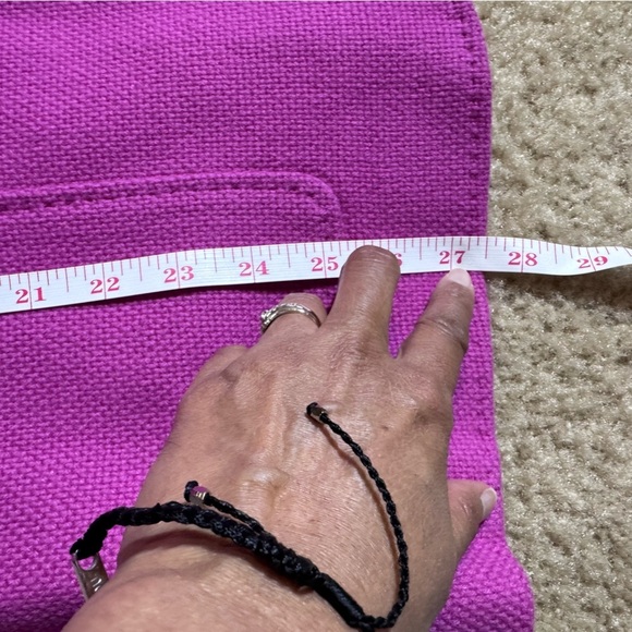 Lands' End Women’s Vibrant Pink Two Button Classic Blazer Size 18 - Picture 10 of 12